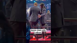 Dennis Rodman was just enjoying life with Michael Jordan and LeBron at the NBA 75 ceremony! 😂