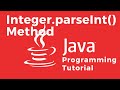 Convert numeric Strings into integer, float, double values using parse method