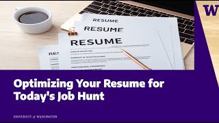 Optimizing Your Resume for Today's Job Hunt