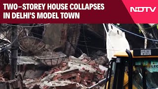 Two-Storey House Collapses In Delhi's Model Town, Rescue Mission Underway