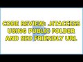 Code Review: .htaccess using public folder and SEO friendly URL