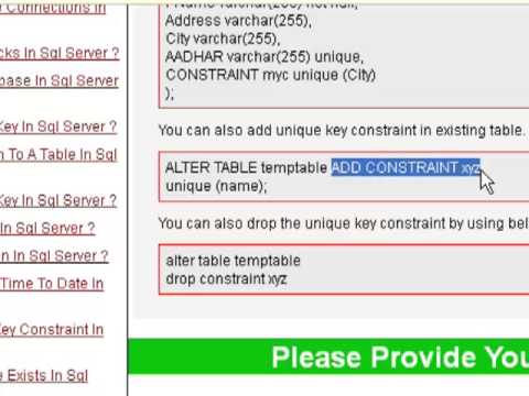 How to add unique key constraint in sql server How to add unique key constraint in sql server