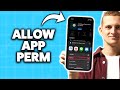 How to Allow App Permission in iPhone 2026 (Step-By-Step Tutorial)