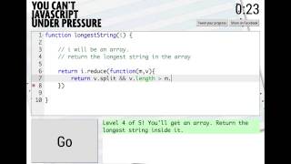"You Can't Javascript Under Pressure" session
