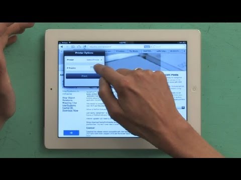 Step-by-Step for How to Print Documents From the iPad : iPad Tips Step-by-Step for How to Print Documents From the iPad : iPad Tips