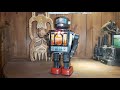 Vintage Mr. Hustler Robot SH Horikawa Tin Toy Battery Japan 1960