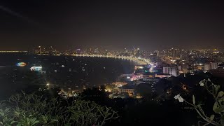 Dark Night, Thailand 🇹🇭, Pattaya Complete City View | Pattaya Hills