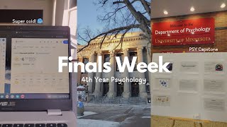 Uni vlog | Finals Week as a 4th year Psychology Student 📝🤧📈