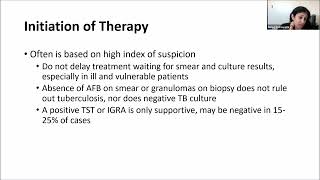 TB 101 Series 2023: Session 8: Treatment of TB Disease