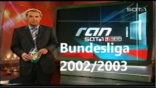 ran Sat.1 Fußball vom 10./11.09.2002 - Saison 2002/2003 - der komplette 4. Spieltag (inkl. Werbung)