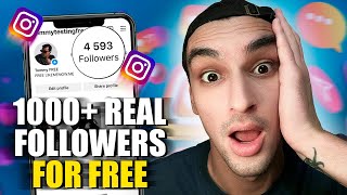 HOW TO GET 1000 REAL FOLLOWERS ON INSTAGRAM IN 1 MINUTE FOR FREE 2023 | GET MORE INSTAGRAM FOLLOWERS