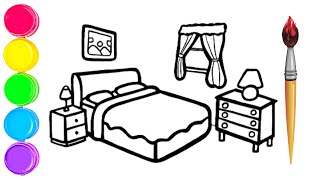 #FunKeepArt Draw a Picture of the Bedroom. Сурет салу жатын. Bolalar uchun kerak rasm chizish