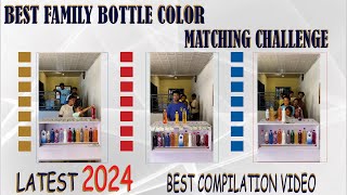 FAMILY GAME SHOW🚨-BEST ENTERTAINING BOTTLE COLOR MATCHING CHALLENGE - LATEST 2025 COMPILATION VIDEO