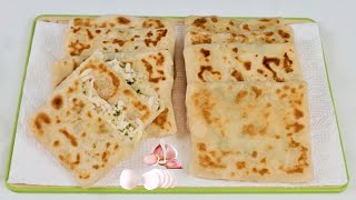 [077] No Yeast, No Oven! Easy Cheese Garlic Flatbread Recipe 🍞🧄🧈