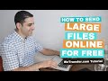 How to send large files online for free (WeTransfer.com tutorial)