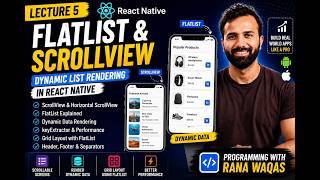 React Native FlatList & ScrollView Tutorial | Dynamic List Rendering in React Native