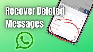 How to Recover Deleted messages from WhatsApp on iPhone without backup (2023)