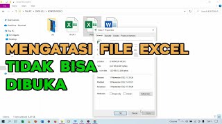 Mengatasi File Excel Tidak Bisa Dibuka - Terbaru