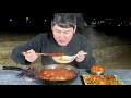 rural life in korea late night soft tofu jjamppong ramen. english subtitles available ​