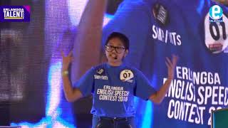 Tabitha Anya - Juara 1 Erlangga English Speech Contest 2018 SMP/MTs | Erlangga Inspirasi Channel