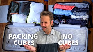 Packing Cubes vs. No Packing Cubes | Side by Side Comparison