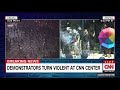 Violent George Floyd protests at CNN Center unfold live on TV