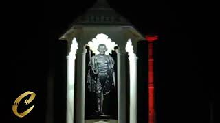 Puducherry Beach. Gandhi statue Night time ///புதுச்சேரி கடற்கரை காந்தி சிலை முன்பு இரவு நேர வீடியோ.