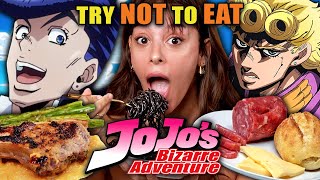 Try Not To Eat - Jojo's Bizarre Adventure (Strawberry Cake, Lamb With Apple Reli