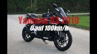 Yamaha R3 2019 I 0 - 100km/h Speed