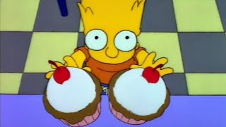 Classical conditioning experiment Bart Simpson fears a cupcake