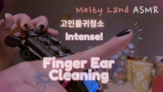 ASMR - Intense Finger Ear Cleaning (손가락 귀청소, 指耳かき)