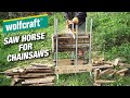 Wolfcraft SAW HORSE for CHAINSAWS / Unboxing & Review