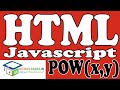Math.pow(x,y) javascript