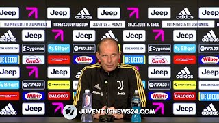 Conferenza Allegri pre Juventus-Monza: “Vlahovic e Pogba recuperati. McKennie è sul mercato”