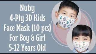 Nuby 4-Ply 3D Kids Face Mask