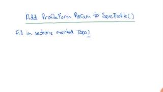 Add ProfileForm - Developing Scalable Apps with Java