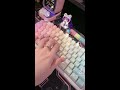 my colorful keyboard ✨🌈⌨️pastel pink aesthetic