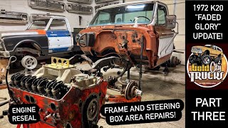 1972 Chevy K20 “Faded Glory” Resurrection! Frame and Steering Box Area Repairs! - Part Three