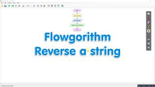Flowgorithm - Reverse a string