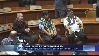 442nd veterans in Hawaii awarded French Legion of Honor medals