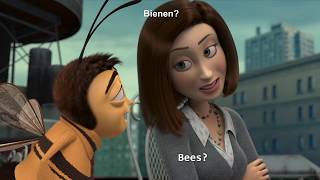 Learn German with movies you already know (with vocabs) - The Bee Movie - Intermediate/Advanced