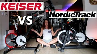 NordicTrack S22i vs Keiser M3i - a $2,000 indoor bike comparison!