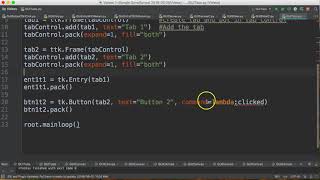 PYTHON3 TKINTER - GUI TABS ADDING ELEMENTS TO TABS