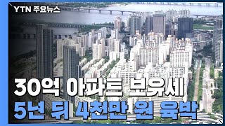 30억 원 아파트 보유세 5년 뒤 4천만 원 육박...중저가도 부담 / YTN