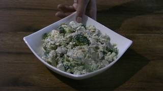 Broccoli salad with chicken meat / Cалат з броколі та курячим м'ясом