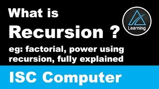Recursion in Java | Factorial, Power using Recursive Technique | Computer Science Class 11, 12 ISC
