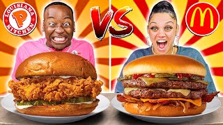 POPEYES VS MCDONALDS FOOD CHALLENGE