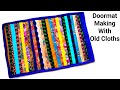 Easy Doormat Idea With Old Clothes/Doormat Making At Home/Paydan Banane Ka Tarika/DIY Doormat/Carpet