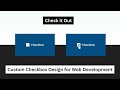 Check it Out: Custom Checkbox Design for Web Development : @zonetocode9552