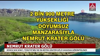 Nemrut Krater Gölü Muhteşem Manzarasıyla Göz Kamaştırıyor